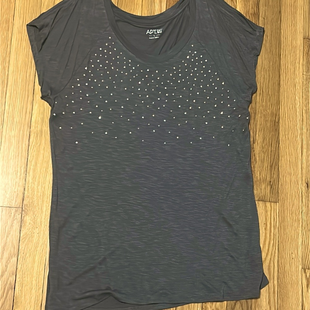 embellished cold shoulder top